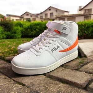 Fila Vulc 13 Reflective High-Top Sneaker Shoes Men's US 9 | EUR 42 White w/ Box